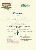 THE KOSZALIN FESTIVAL OF ENGLISH LIPS 2018